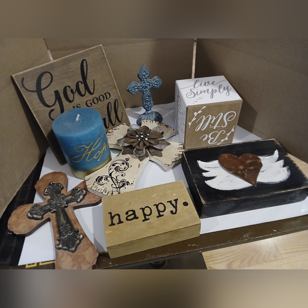 8 pc inspirational home decor